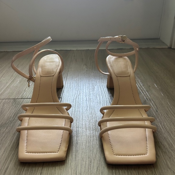 Armani Dalia Rose Block Heel Sandals - Picture 3 of 5